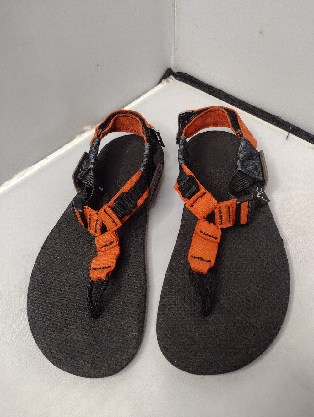 Bedrock Cairn Evo Sandals Orange Minimalist Outdoor Women's 7/8 Trail G